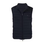 Blauwe Gewatteerde Gilet Jas Emporio Armani , Blue , Heren