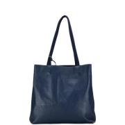 Pre-owned Leather prada-bags Prada Vintage , Blue , Dames