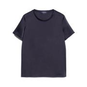 Blauwe Zijden Top Elegant Korte Mouw Max Mara , Blue , Dames