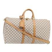 Pre-owned Canvas travel-bags Louis Vuitton Vintage , White , Dames