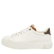 Pre-owned Leather sneakers Louis Vuitton Vintage , White , Dames