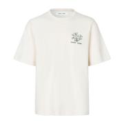 Neutrale Lotus Poetry T-Shirt Samsøe Samsøe , Beige , Heren