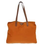 Pre-owned Fabric totes Prada Vintage , Orange , Dames