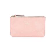 Pre-owned Leather pouches Gucci Vintage , Pink , Dames