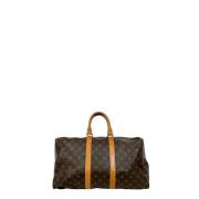 Pre-owned Canvas travel-bags Louis Vuitton Vintage , Brown , Dames