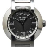 Pre-owned Metal watches Hermès Vintage , Black , Dames