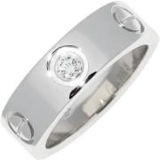 Pre-owned Metal rings Cartier Vintage , Gray , Dames