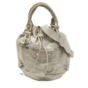 Pre-owned Leather balenciaga-bags Balenciaga Vintage , Gray , Dames