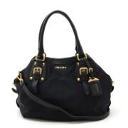 Pre-owned Canvas totes Prada Vintage , Black , Dames