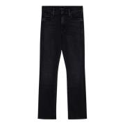 Slim Mid Rise Dazzler Ankle Jeans Mother , Black , Dames