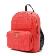 Pre-owned Leather backpacks Burberry Vintage , Red , Dames