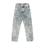 Vervaagde Blauwe Denim Lange Jeans Kenzo , Blue , Heren