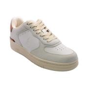 Witte Masters Sneakers met Suède Inzetstukken Polo Ralph Lauren , Whit...