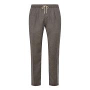 City Broek van Flanel Boggi Milano , Beige , Heren