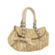 Pre-owned Leather dior-bags Dior Vintage , Beige , Dames