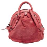 Pre-owned Leather handbags Salvatore Ferragamo Pre-owned , Pink , Dame...