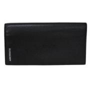 Pre-owned Leather wallets Burberry Vintage , Black , Dames