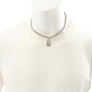 Pre-owned Metal dior-jewelry Dior Vintage , Gray , Dames