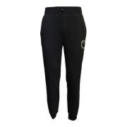 Katoen Zwarte Tijger Jogger Broek Plein Sport , Black , Heren