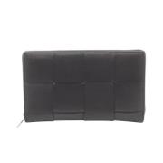 Pre-owned Leather wallets Bottega Veneta Vintage , Black , Dames