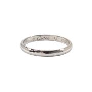 Pre-owned Metal rings Cartier Vintage , Gray , Dames