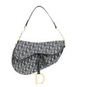 Pre-owned Canvas dior-bags Dior Vintage , Gray , Dames