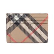 Pre-owned Canvas wallets Burberry Vintage , Beige , Dames