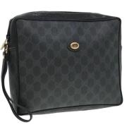 Pre-owned Leather clutches Gucci Vintage , Black , Dames