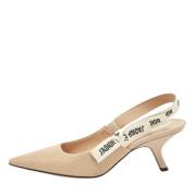 Pre-owned Fabric heels Dior Vintage , Beige , Dames