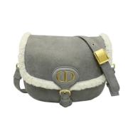 Pre-owned Wool dior-bags Dior Vintage , Gray , Dames