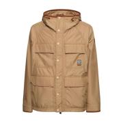 Beige Jas Day-Namic Rutor Stijl Moncler , Beige , Heren