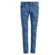 Smalle Dundee Denim Jeans met Logo Versace Jeans Couture , Blue , Here...