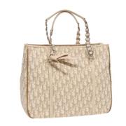 Pre-owned Leather dior-bags Dior Vintage , Beige , Dames