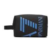 Zwarte Beauty Unisex Logo Blauw Emporio Armani EA7 , Black , Unisex