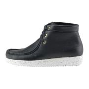 Anton Gevoerde Laars Leer Nature Footwear , Black , Heren