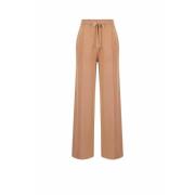 Gebreide Elastische Taille Broek Pinko , Brown , Dames