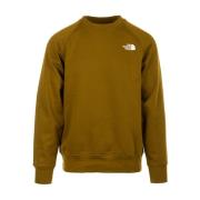 Raglan Redbox Crew Sweatshirt voor Mannen The North Face , Green , Her...