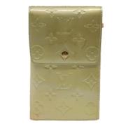 Pre-owned Leather wallets Louis Vuitton Vintage , Green , Dames