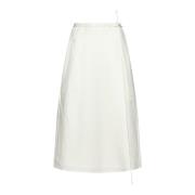 Witte Rok met Blauwe Details Le 17 Septembre , White , Dames