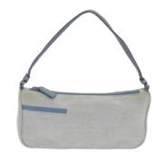 Pre-owned Canvas prada-bags Prada Vintage , Blue , Dames