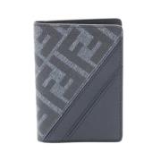 Pre-owned Leather wallets Fendi Vintage , Blue , Dames