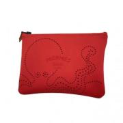 Pre-owned Nylon pouches Hermès Vintage , Red , Dames