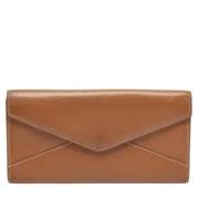 Pre-owned Leather wallets Cartier Vintage , Brown , Dames