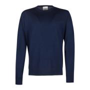 Blauwe Crew Neck Heren Trui Ballantyne , Blue , Heren