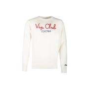 Crème Crewneck Sweater Heron Vip Club MC2 Saint Barth , Beige , Heren