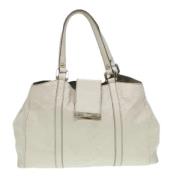 Pre-owned Canvas gucci-bags Gucci Vintage , White , Dames