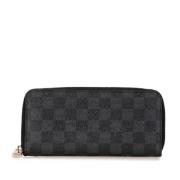 Pre-owned Leather wallets Louis Vuitton Vintage , Black , Dames