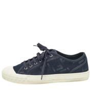 Pre-owned Canvas sneakers Fendi Vintage , Blue , Dames