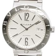 Pre-owned Stainless Steel watches Bvlgari Vintage , White , Heren