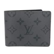 Pre-owned Canvas wallets Louis Vuitton Vintage , Black , Dames